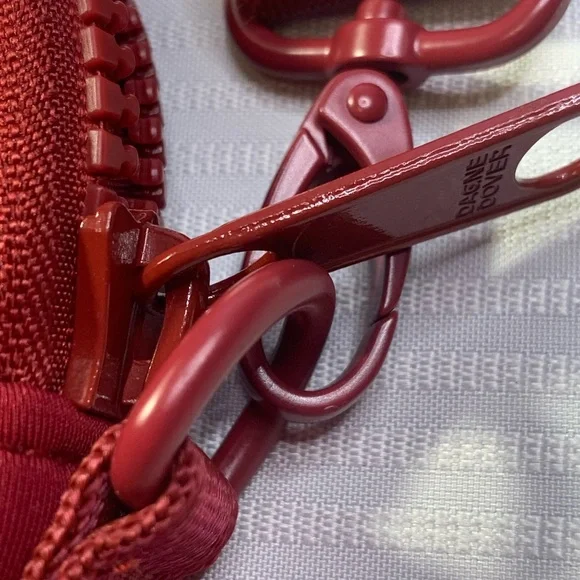 Sephora x Dagne Dover Mara Phone Sling Crossbody Bag burgundy color. NEW - Picture 3 of 9